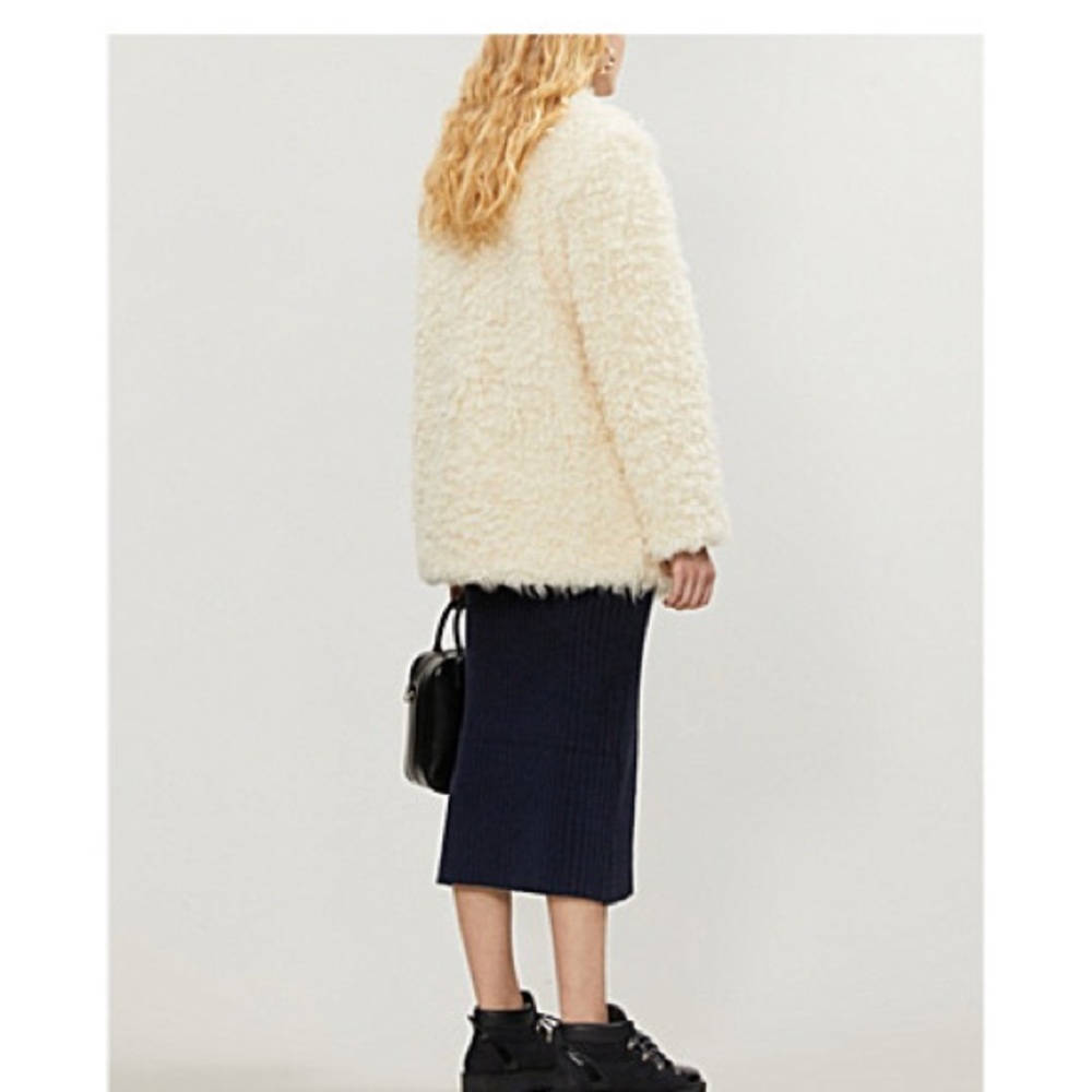 NWT Frame faux fur jacket off white - Picture 2 of 7